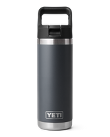 Rambler 18oz Straw Bottle in Charcoal