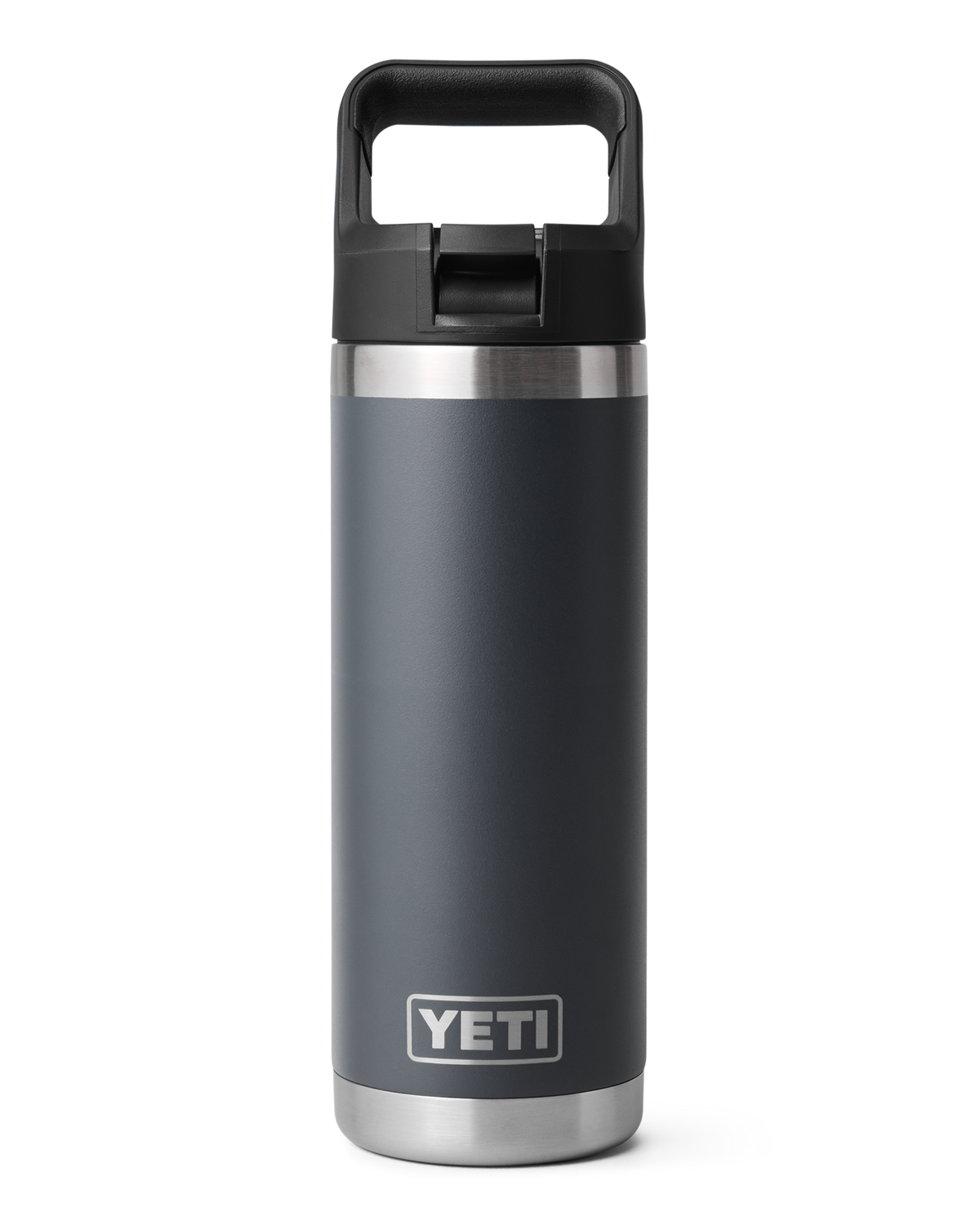 Rambler 18oz Straw Bottle in Charcoal