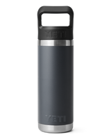 Rambler 18oz Straw Bottle in Charcoal