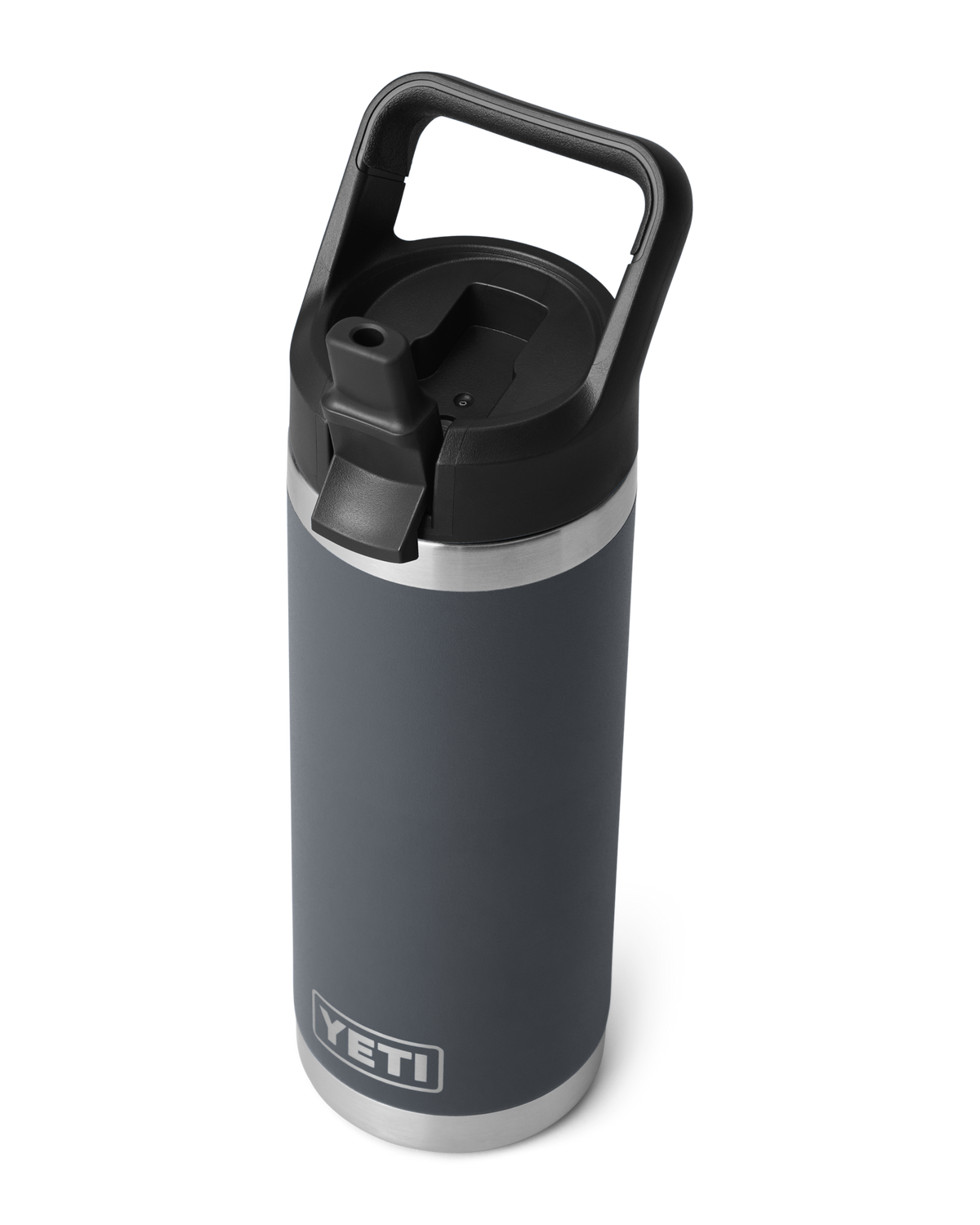 Rambler 18oz Straw Bottle in Charcoal