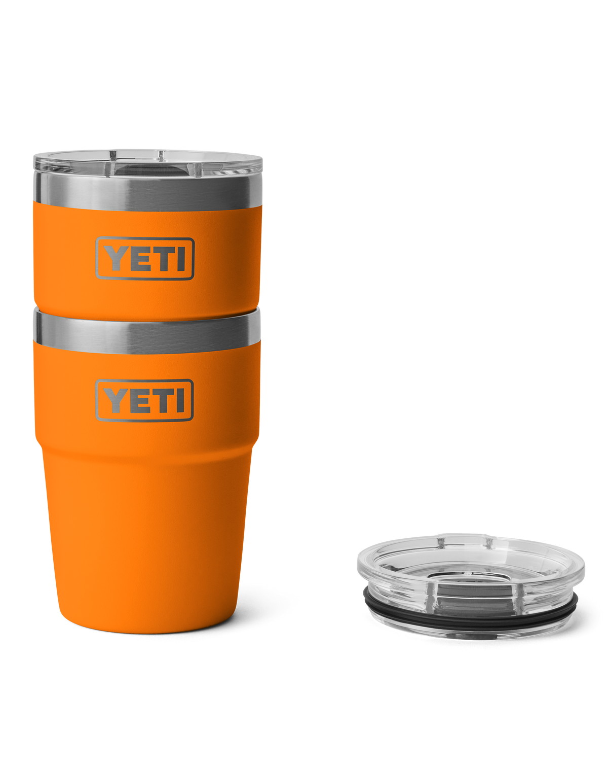 The Yeti Rambler 16oz Stackable Cup in King Crab