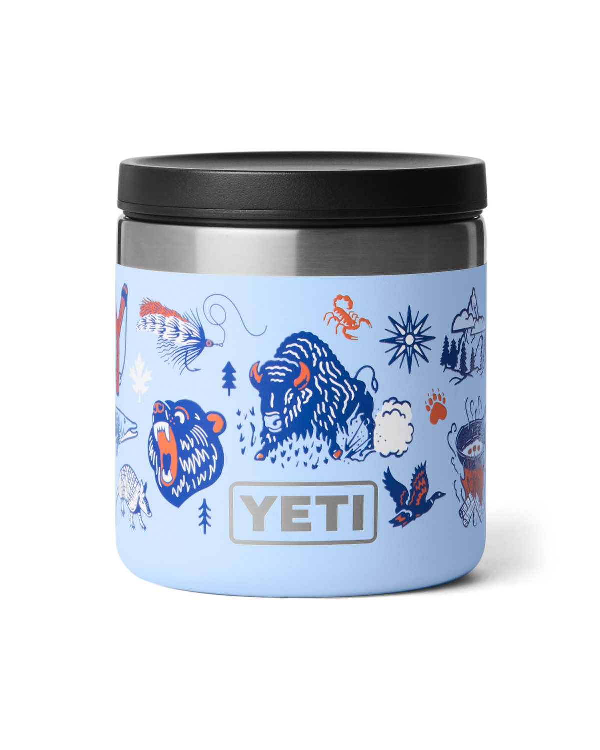Rambler 8oz Food Jar in Big Sky Summer Camp