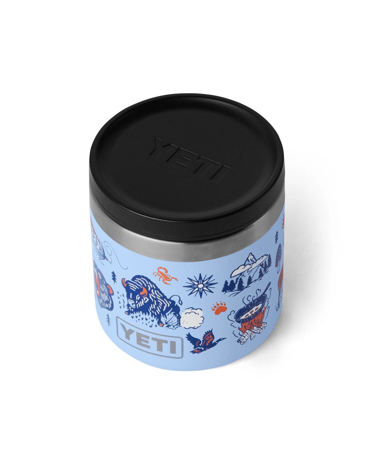 Rambler 8oz Food Jar in Big Sky Summer Camp