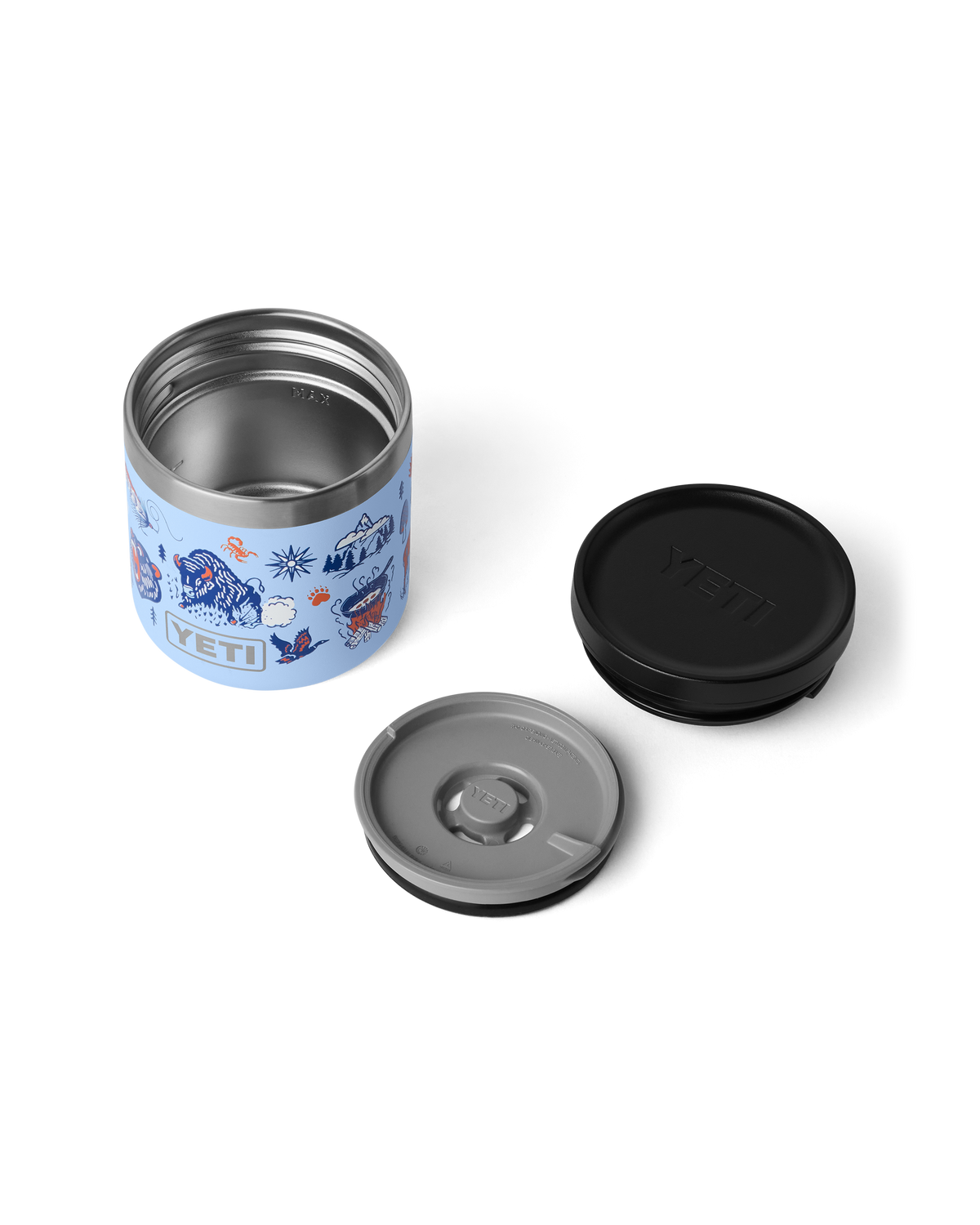 Rambler 8oz Food Jar in Big Sky Summer Camp