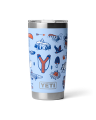 Rambler 20oz Tumbler in Big Sky Summer Camp