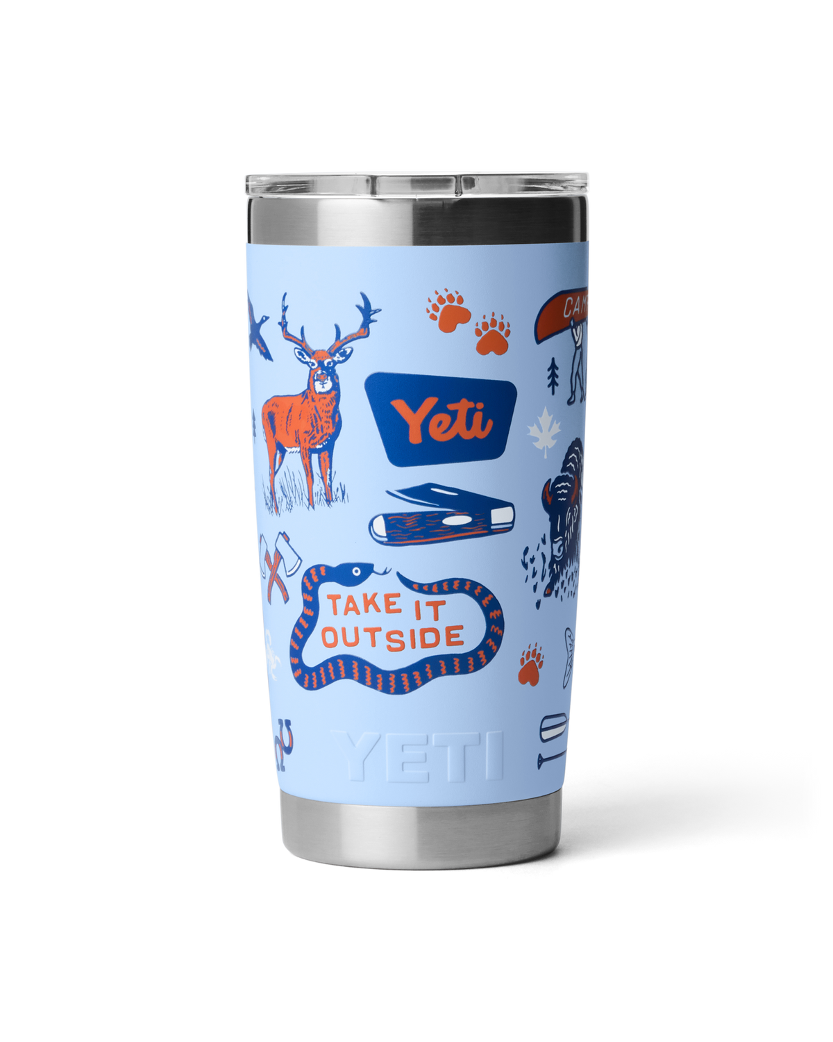 Rambler 20oz Tumbler in Big Sky Summer Camp