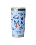 The Yeti Rambler 20oz Tumbler in Summer Graphic Big Sky Bue