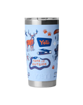 The Yeti Rambler 20oz Tumbler in Summer Graphic Big Sky Bue