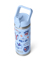 Rambler 18oz Bottle with Straw Cap in Big Sky Summer Camp