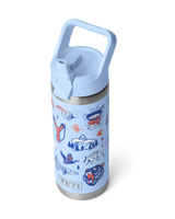 Rambler 18oz Bottle with Straw Cap in Big Sky Summer Camp