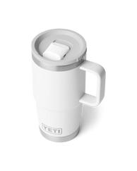 Rambler 20oz Travel Mug with Stronghold Leakproof Lid in White
