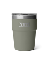 Rambler 16oz Stackable Cup in Pampa Green