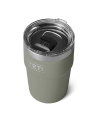 Rambler 16oz Stackable Cup in Pampa Green