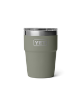 The Yeti Rambler 16oz Stackable Cup in Pampa Green