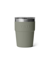 The Yeti Rambler 16oz Stackable Cup in Pampa Green