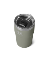 The Yeti Rambler 16oz Stackable Cup in Pampa Green