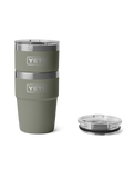 The Yeti Rambler 16oz Stackable Cup in Pampa Green