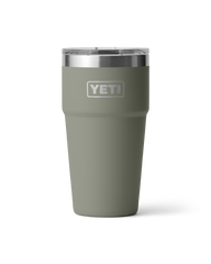 The Yeti Rambler 20oz Stackable Cup in Pampa Green