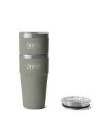 The Yeti Rambler 20oz Stackable Cup in Pampa Green
