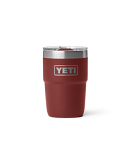 The Yeti Rambler 8oz Stackable Tumbler with DuraSip™ Ceramic Lining in Stag Red