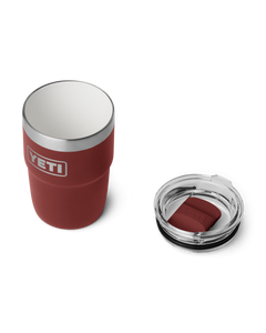 The Yeti Rambler 8oz Stackable Tumbler with DuraSip™ Ceramic Lining in Stag Red