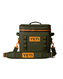 Hopper Flip 12 Soft Cooler in Olive & King Crab Orange
