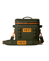 Hopper Flip 12 Soft Cooler in Olive & King Crab Orange