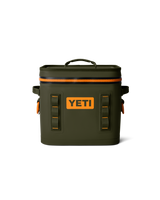 Hopper Flip 12 Soft Cooler in Olive & King Crab Orange