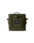 Hopper Flip 12 Soft Cooler in Olive & King Crab Orange