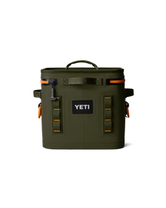 Hopper Flip 12 Soft Cooler in Olive & King Crab Orange