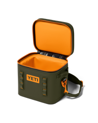 Hopper Flip 12 Soft Cooler in Olive & King Crab Orange