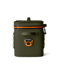 Hopper Flip 12 Soft Cooler in Olive & King Crab Orange