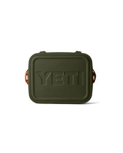 Hopper Flip 12 Soft Cooler in Olive & King Crab Orange
