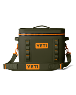 Hopper Flip 18 Soft Cooler in Olive & King Crab Orange