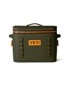 Hopper Flip 18 Soft Cooler in Olive & King Crab Orange
