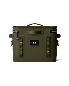 Hopper Flip 18 Soft Cooler in Olive & King Crab Orange