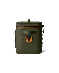 Hopper Flip 18 Soft Cooler in Olive & King Crab Orange