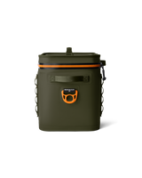 Hopper Flip 18 Soft Cooler in Olive & King Crab Orange