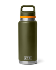 Rambler 36oz Bottle with Chug Cap in Olive & King Crab Orange
