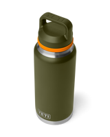 Rambler 36oz Bottle with Chug Cap in Olive & King Crab Orange