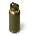 Rambler 46oz Bottle with Chug Cap in Olive & King Crab Orange