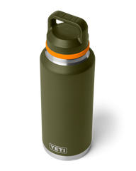 Rambler 46oz Bottle with Chug Cap in Olive & King Crab Orange