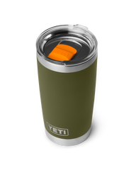 Rambler 20oz Tumbler in Olive & King Crab Orange