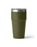 Rambler 20oz Stackable Cup in Olive & King Crab Orange