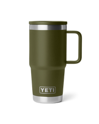 Rambler 20oz Travel Mug in Olive & King Crab Orange