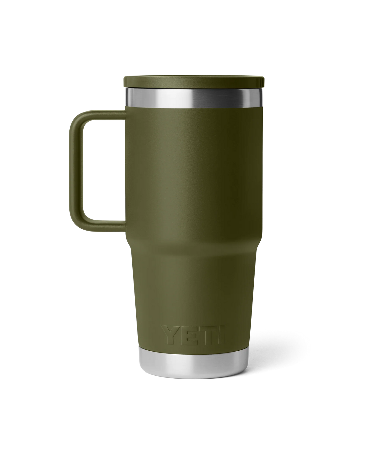 Rambler 20oz Travel Straw Mug in Olive & King Crab Orange