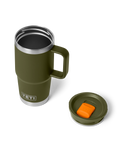 Rambler 20oz Travel Mug in Olive & King Crab Orange