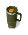Rambler 20oz Travel Mug in Olive & King Crab Orange