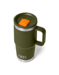Rambler 20oz Travel Mug in Olive & King Crab Orange