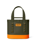 Camino 35 Carryall Tote Bag in Olive & King Crab Orange